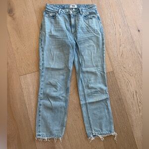 PAIGE Pale Blue Straight-Leg Jeans